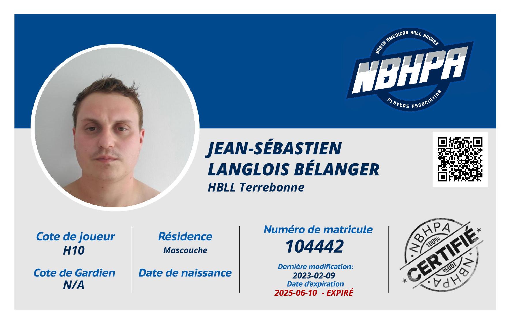 Jean-Sébastien Langlois Bélanger