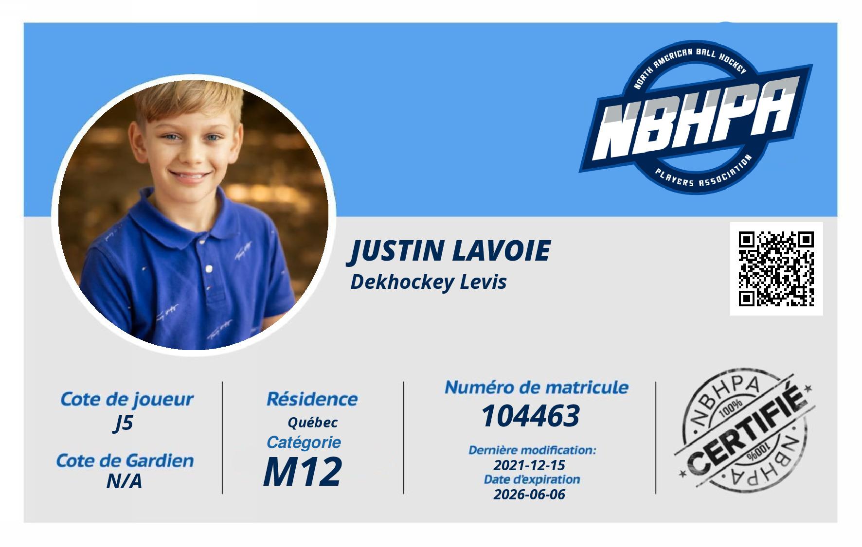 Justin Lavoie