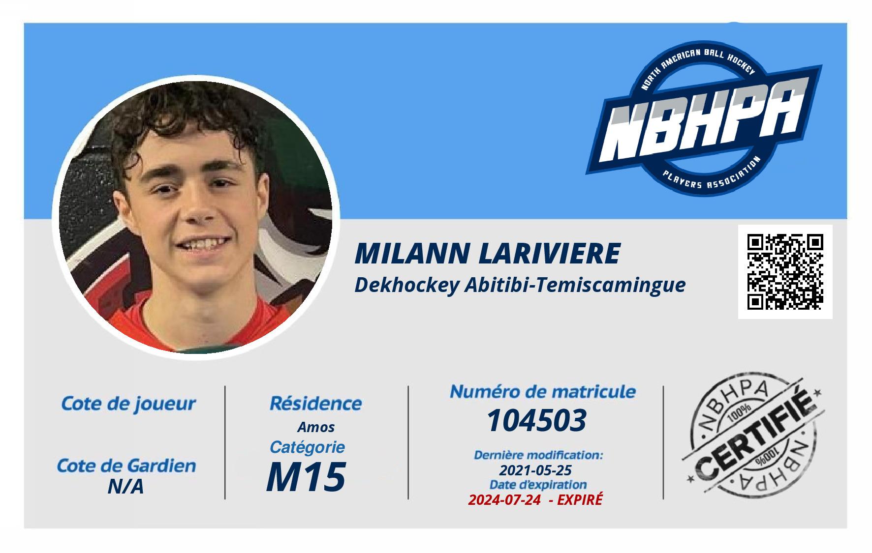 Milann Lariviere 