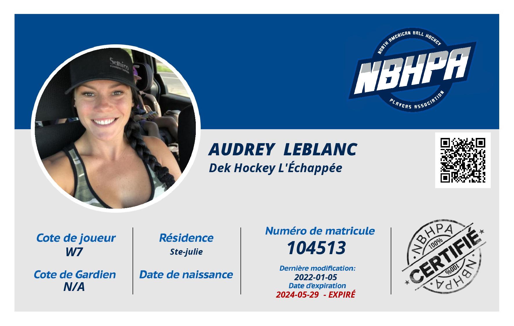 Audrey  Leblanc
