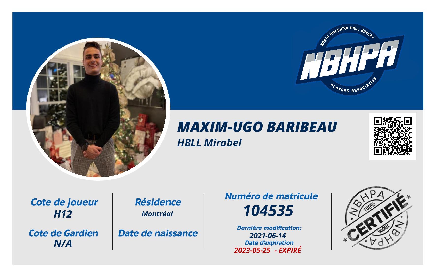 Maxim-Ugo Baribeau