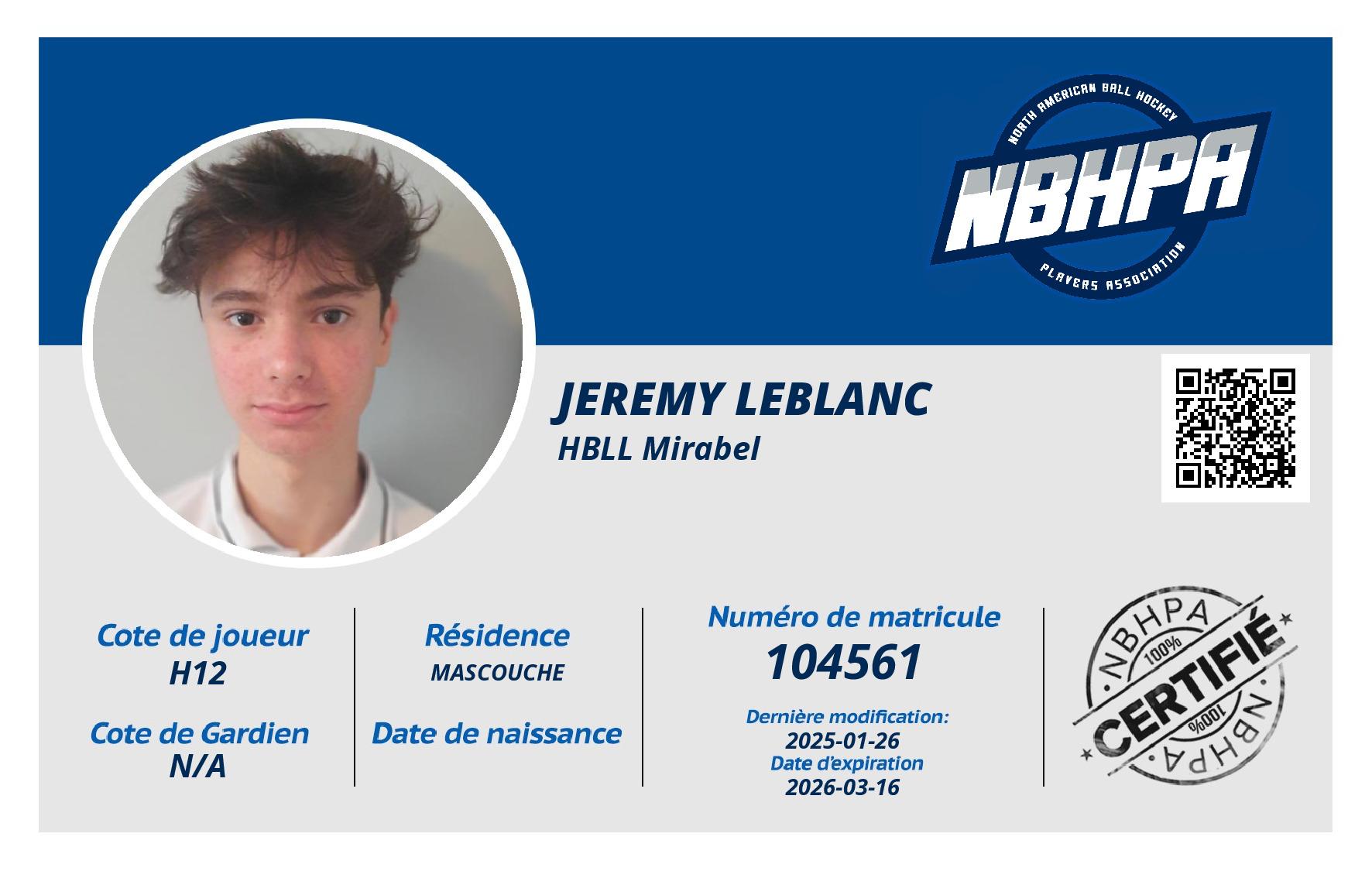 Jeremy Leblanc