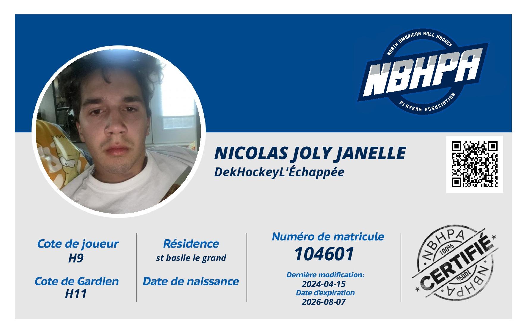 Nicolas Joly Janelle