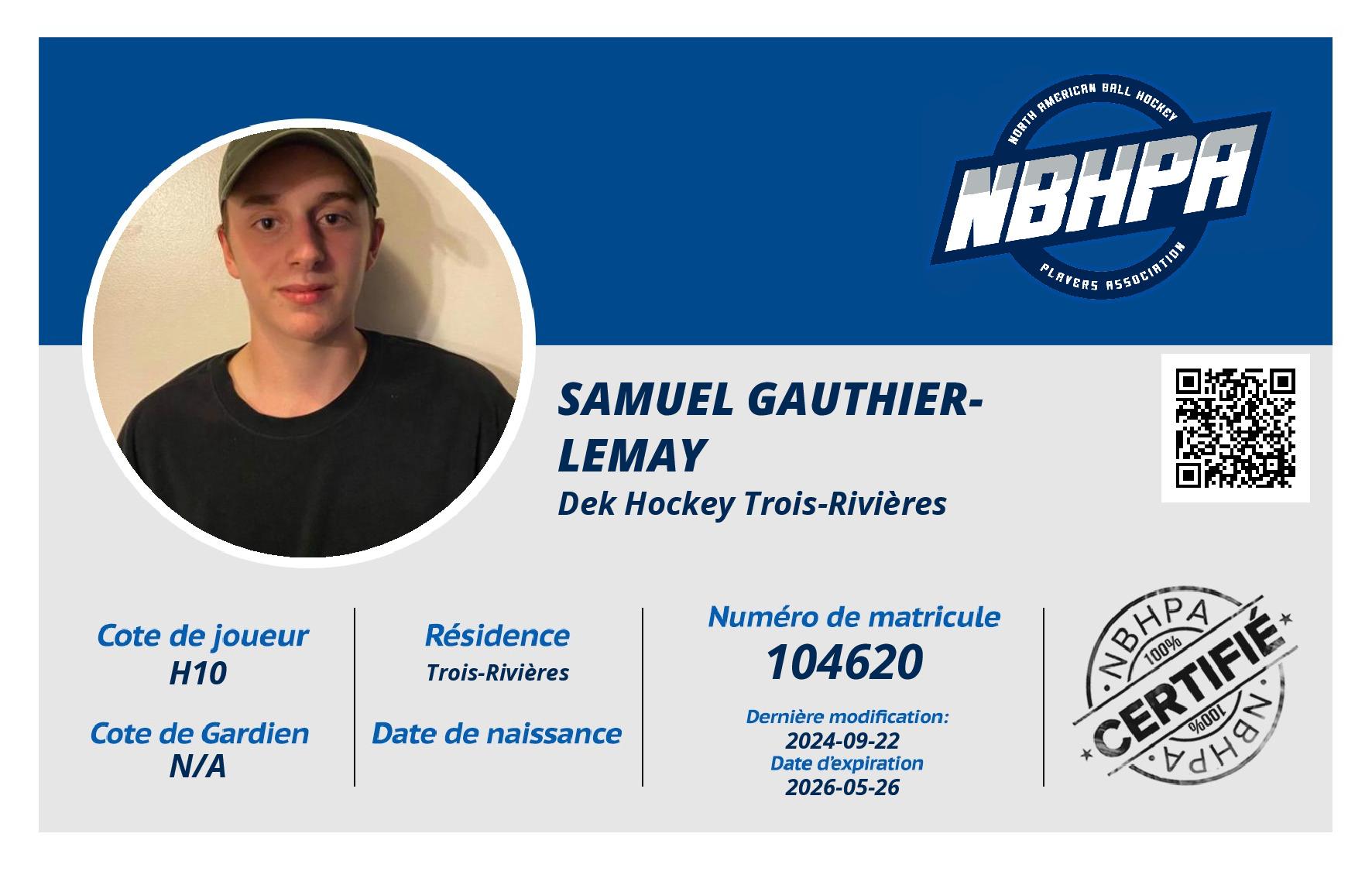 Samuel Gauthier-Lemay