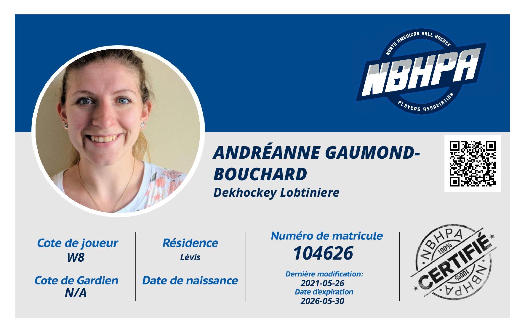 Andréanne Gaumond-Bouchard