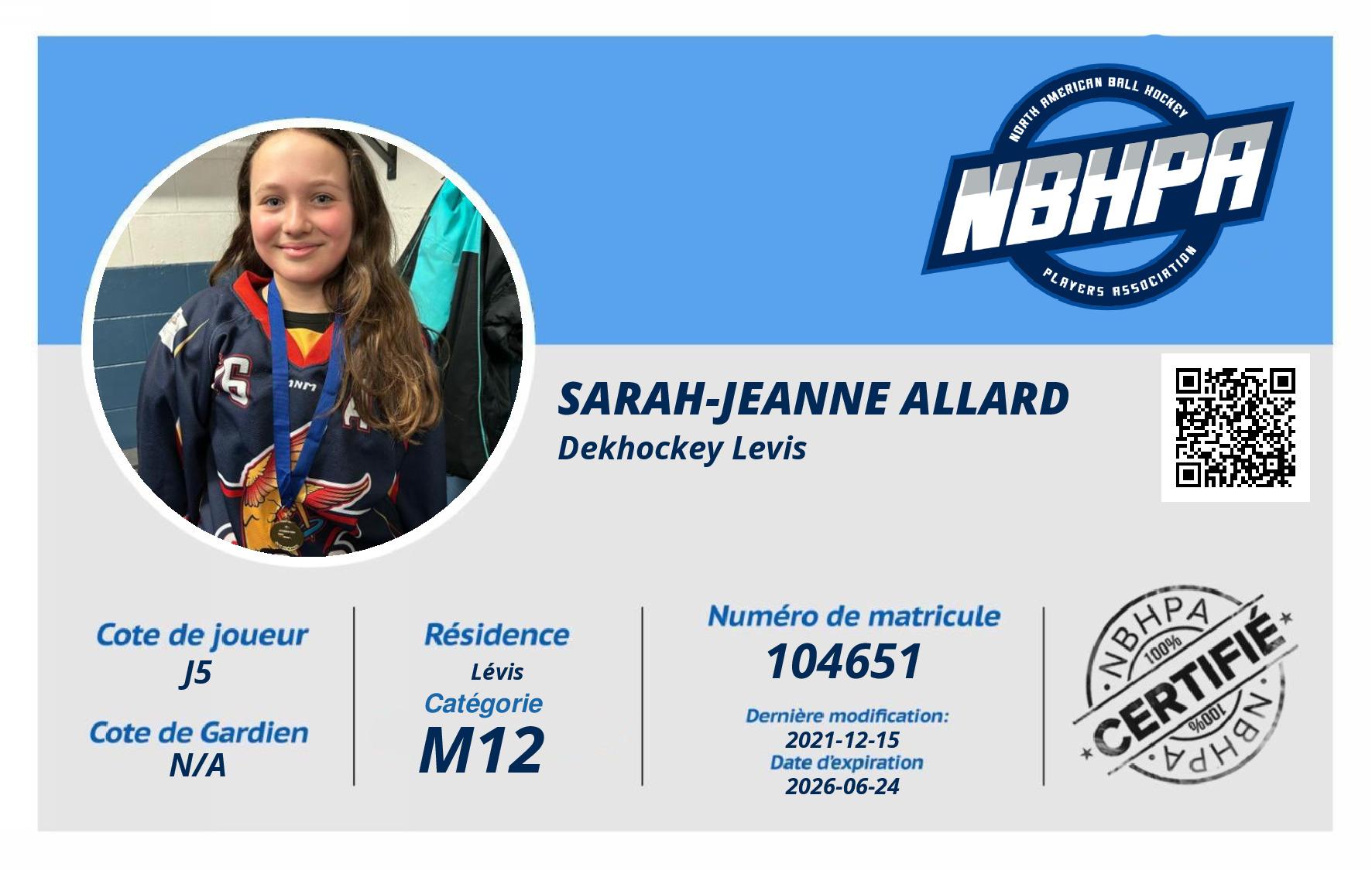 Sarah-Jeanne Allard