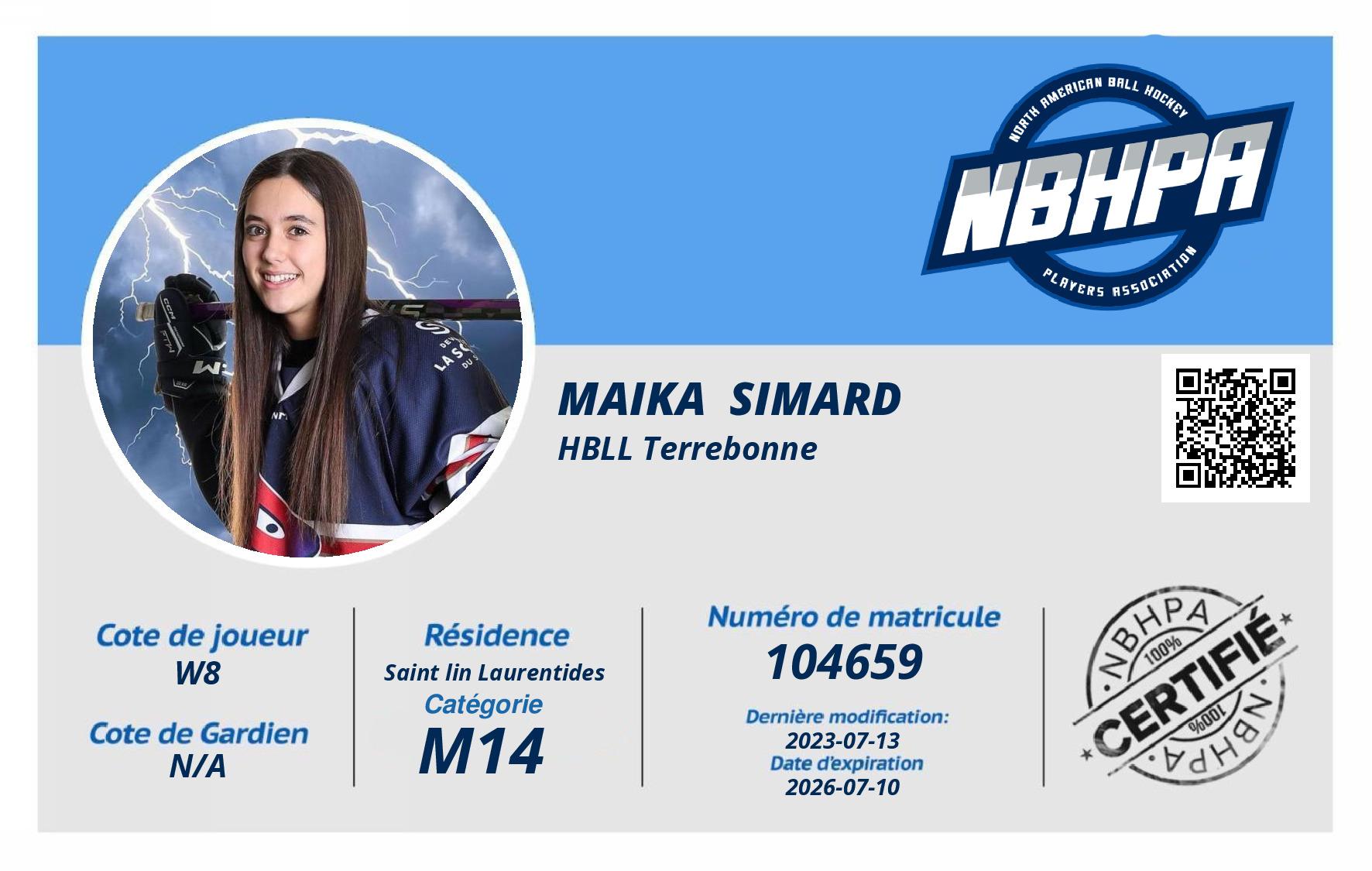 Maika  Simard 