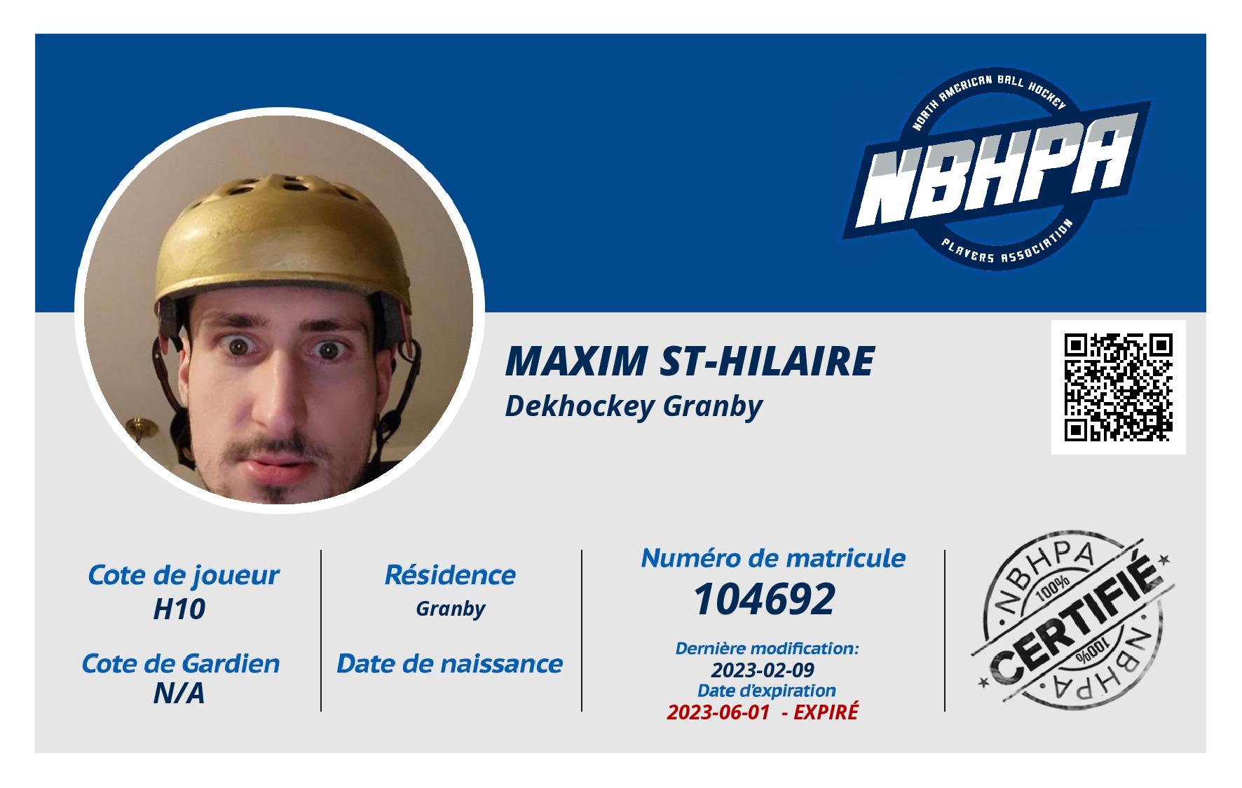 Maxim St-Hilaire