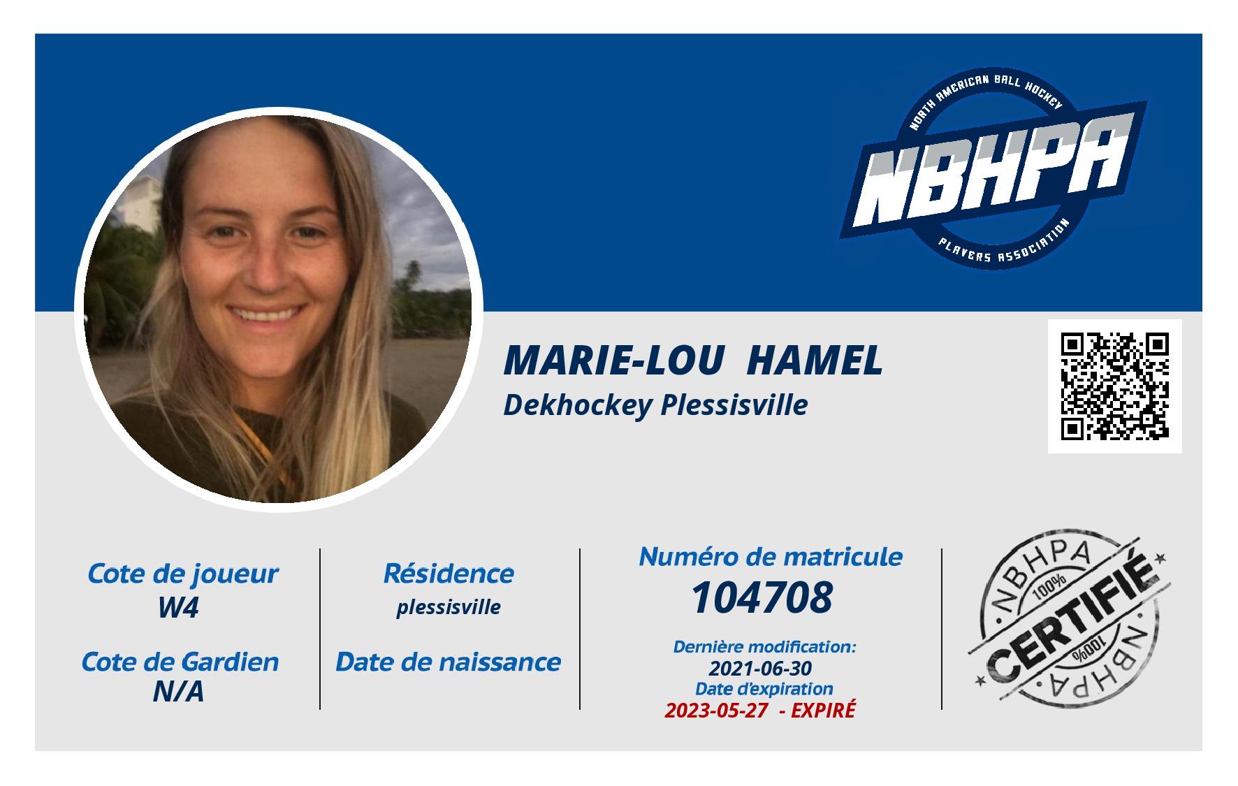 Marie-Lou  Hamel