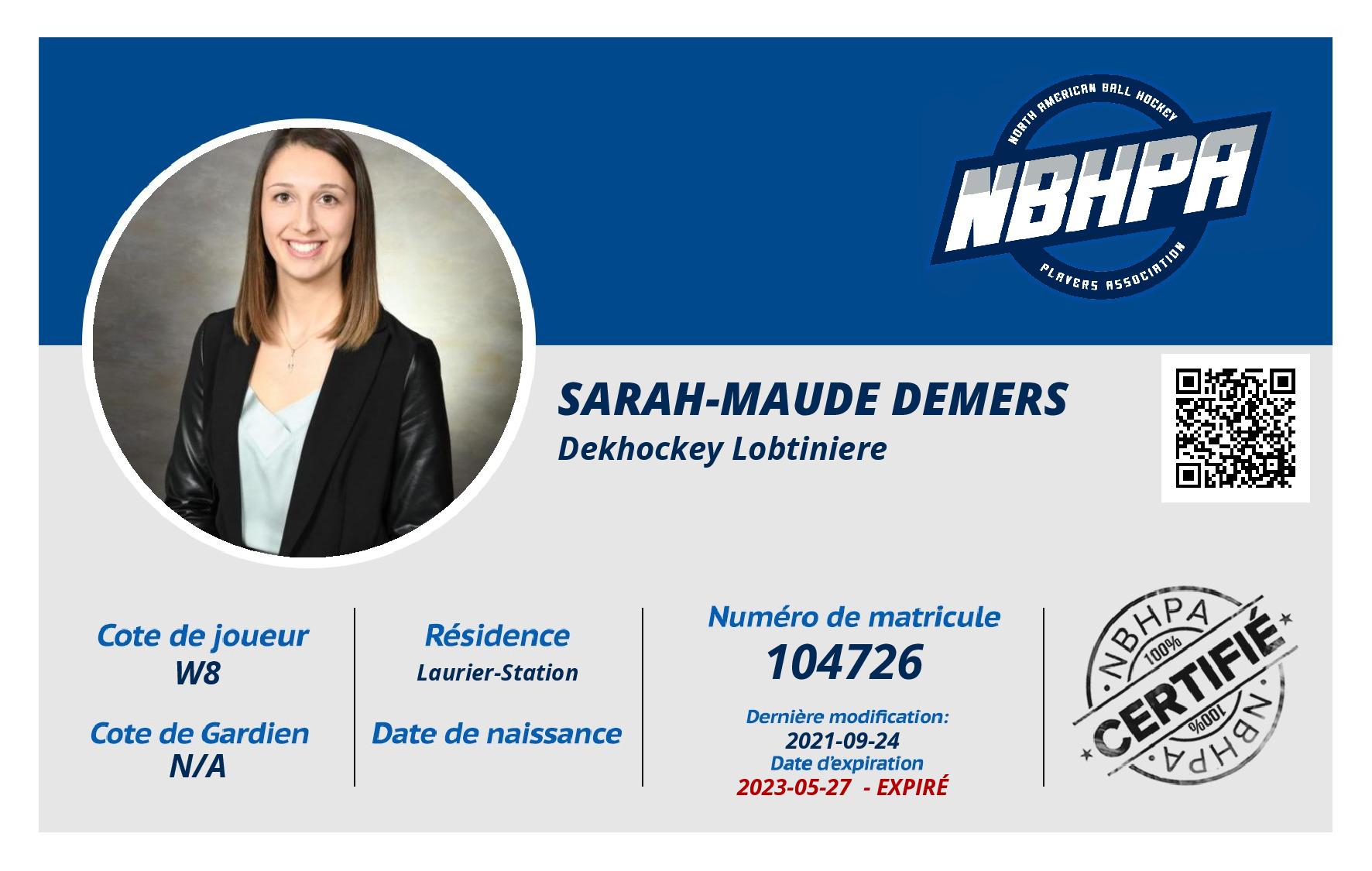 Sarah-Maude Demers