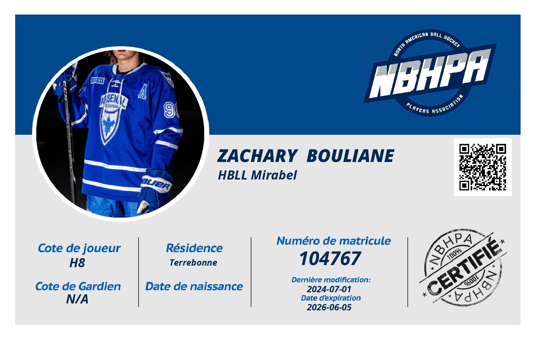 Zachary  Bouliane 