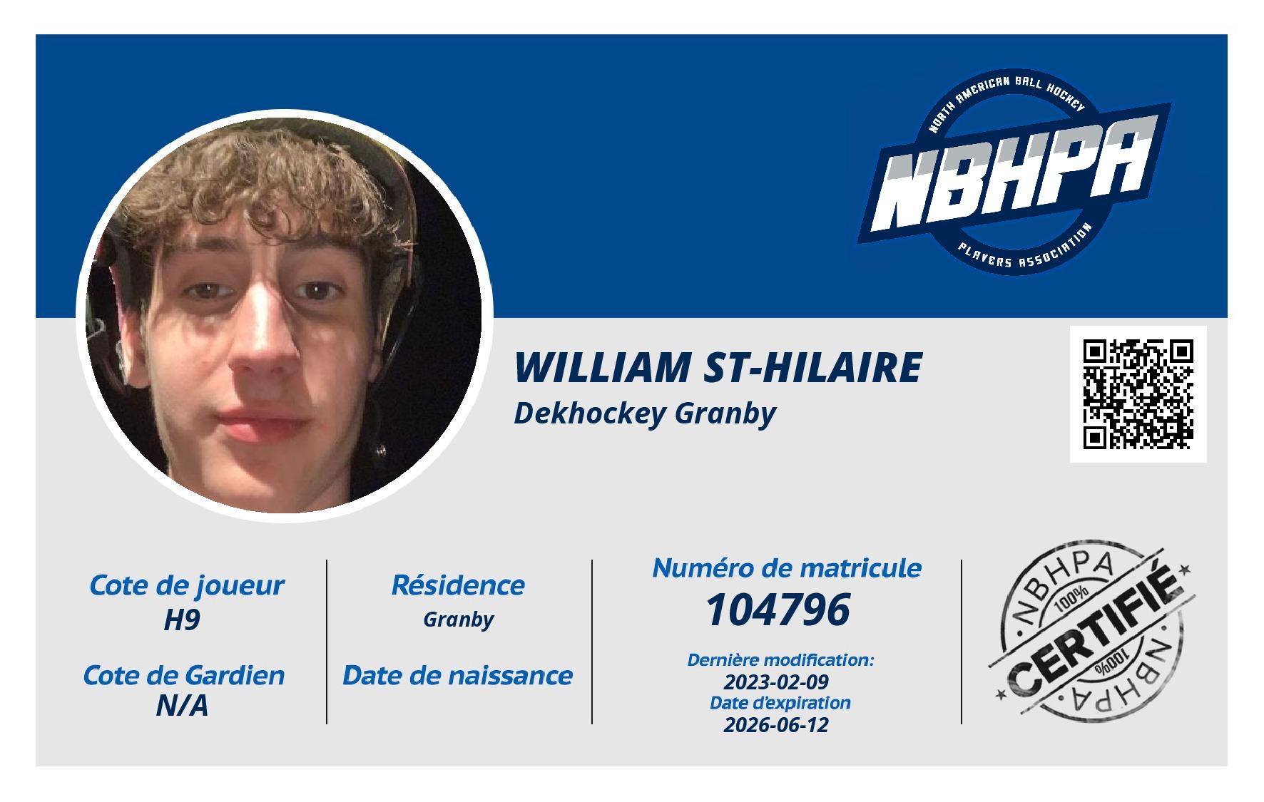 William St-Hilaire