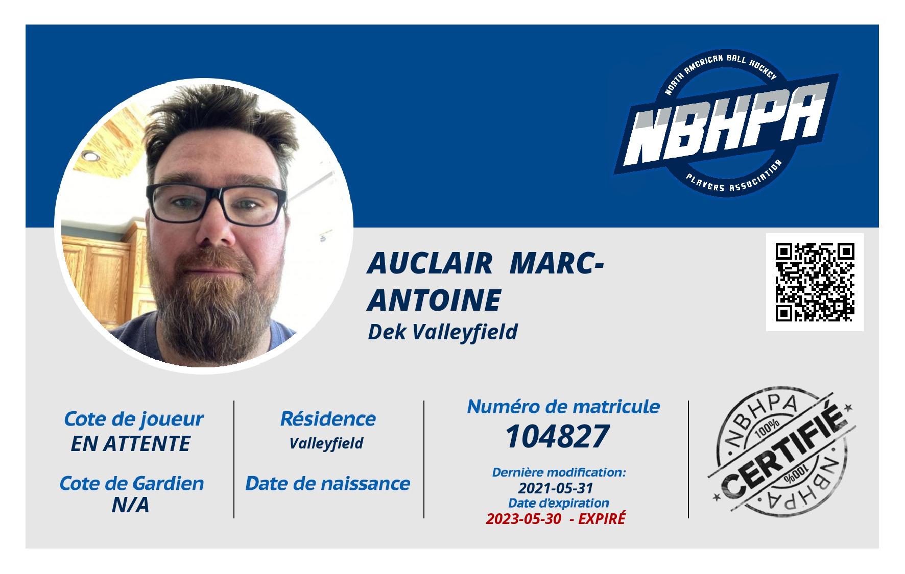Auclair  Marc-Antoine 