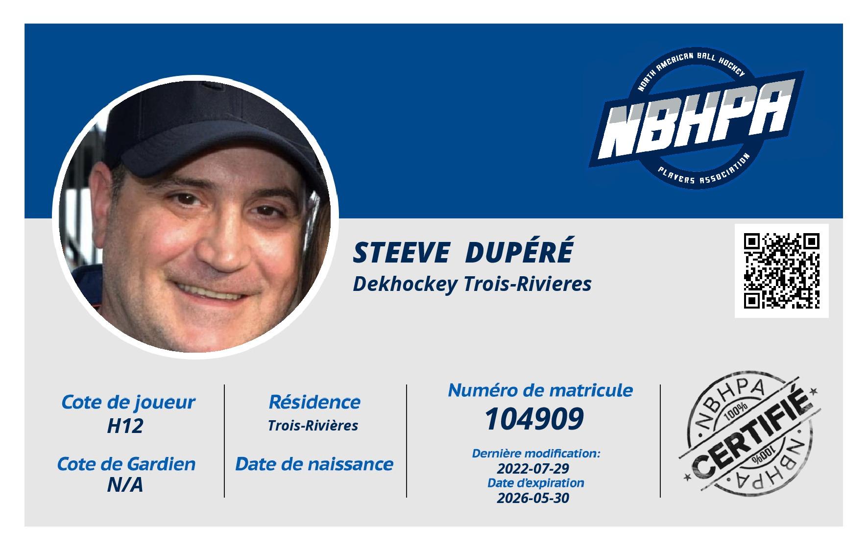 Steeve  Dupéré
