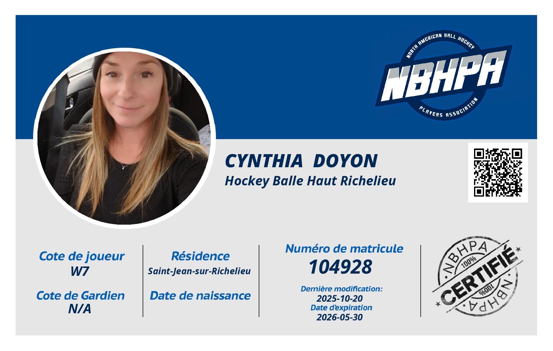 Cynthia  Doyon 