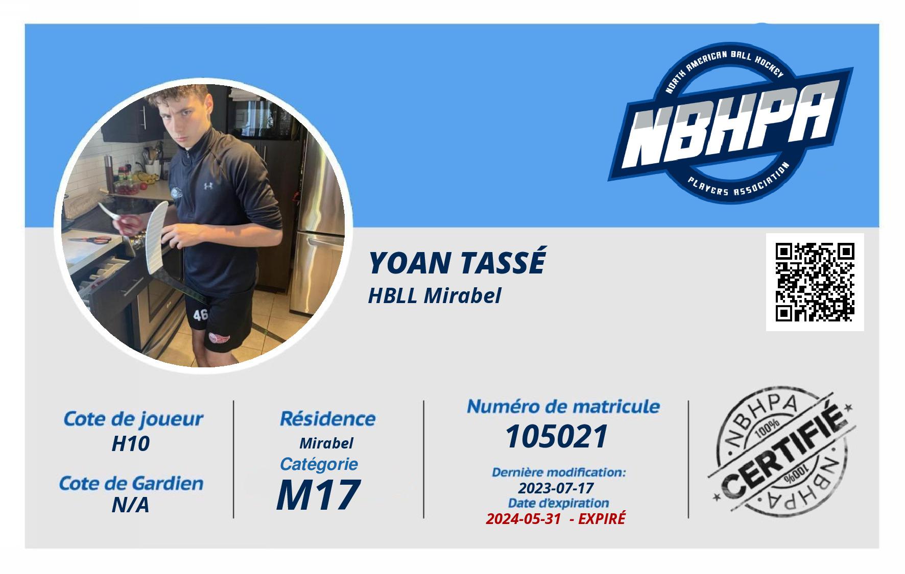 Yoan Tassé