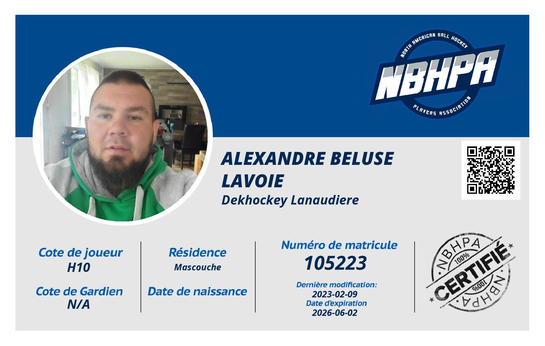Alexandre Beluse Lavoie 
