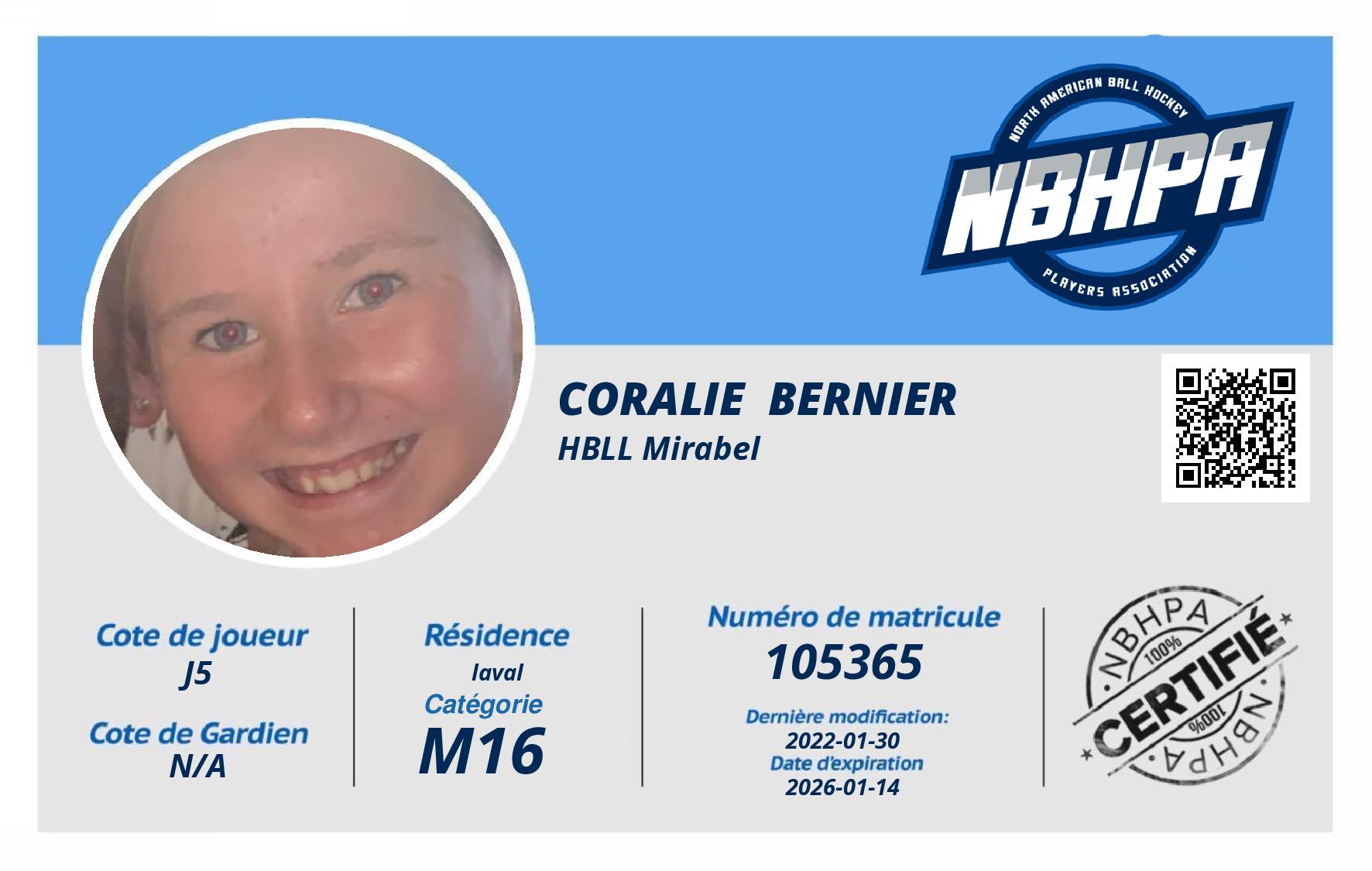 Coralie  Bernier