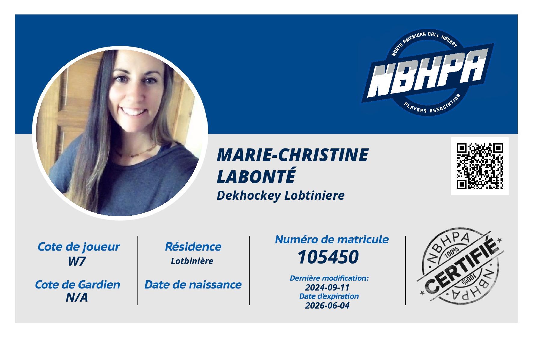 Marie-Christine  Labonté 