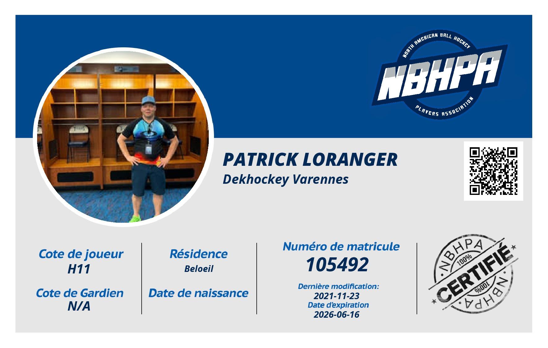 Patrick Loranger