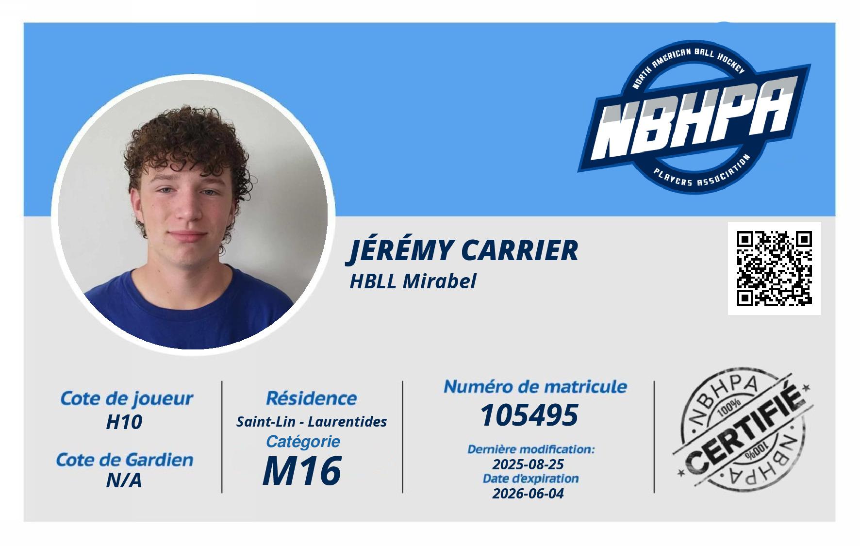 Jérémy Carrier