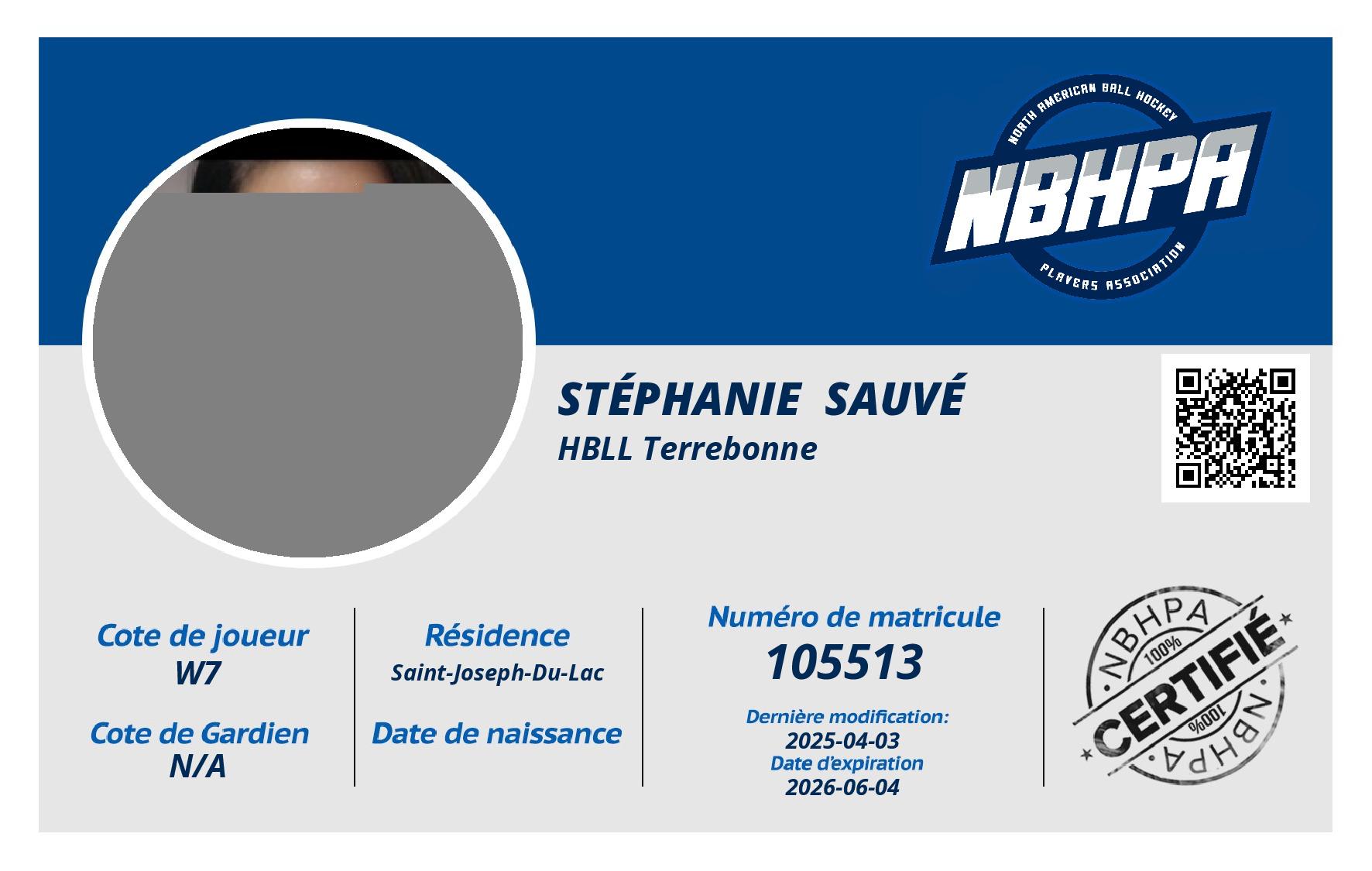 Stéphanie  Sauvé
