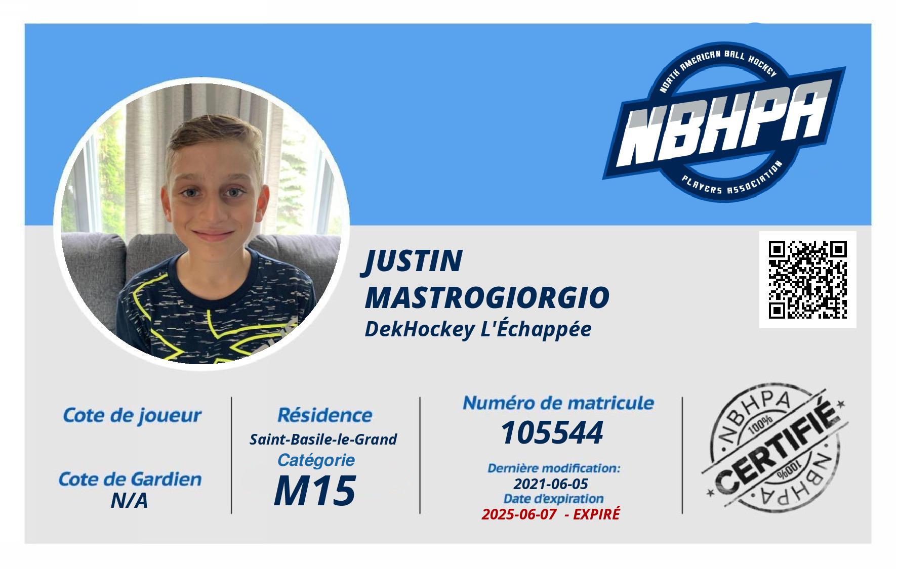 Justin Mastrogiorgio