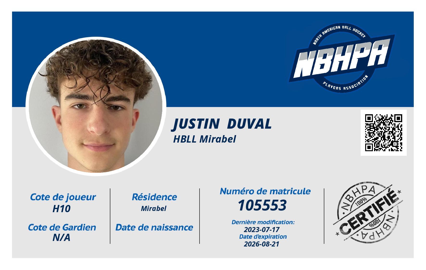Justin  Duval