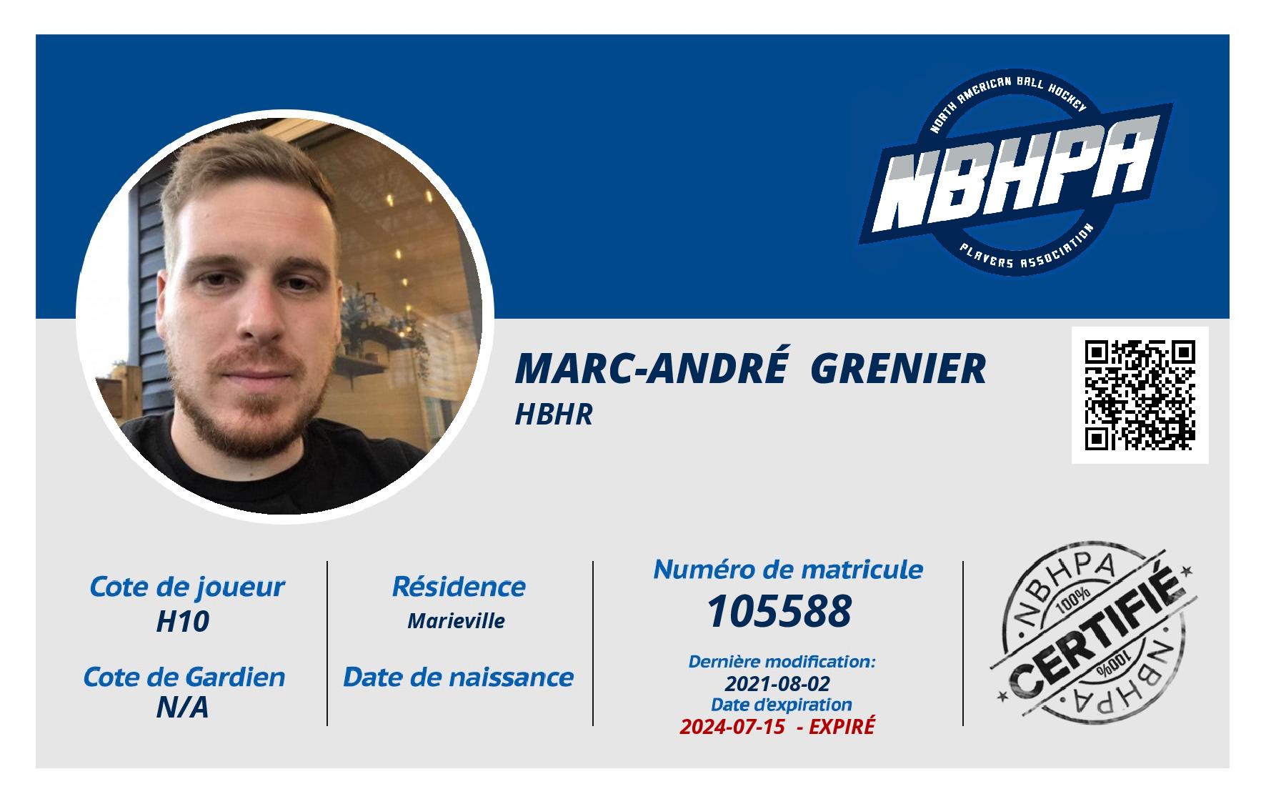 Marc-André  Grenier 