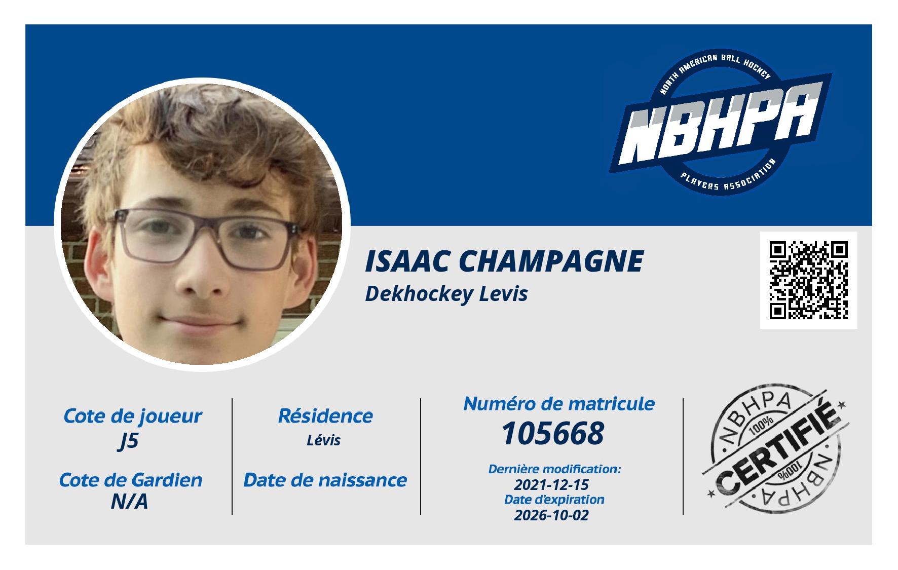 Isaac Champagne 