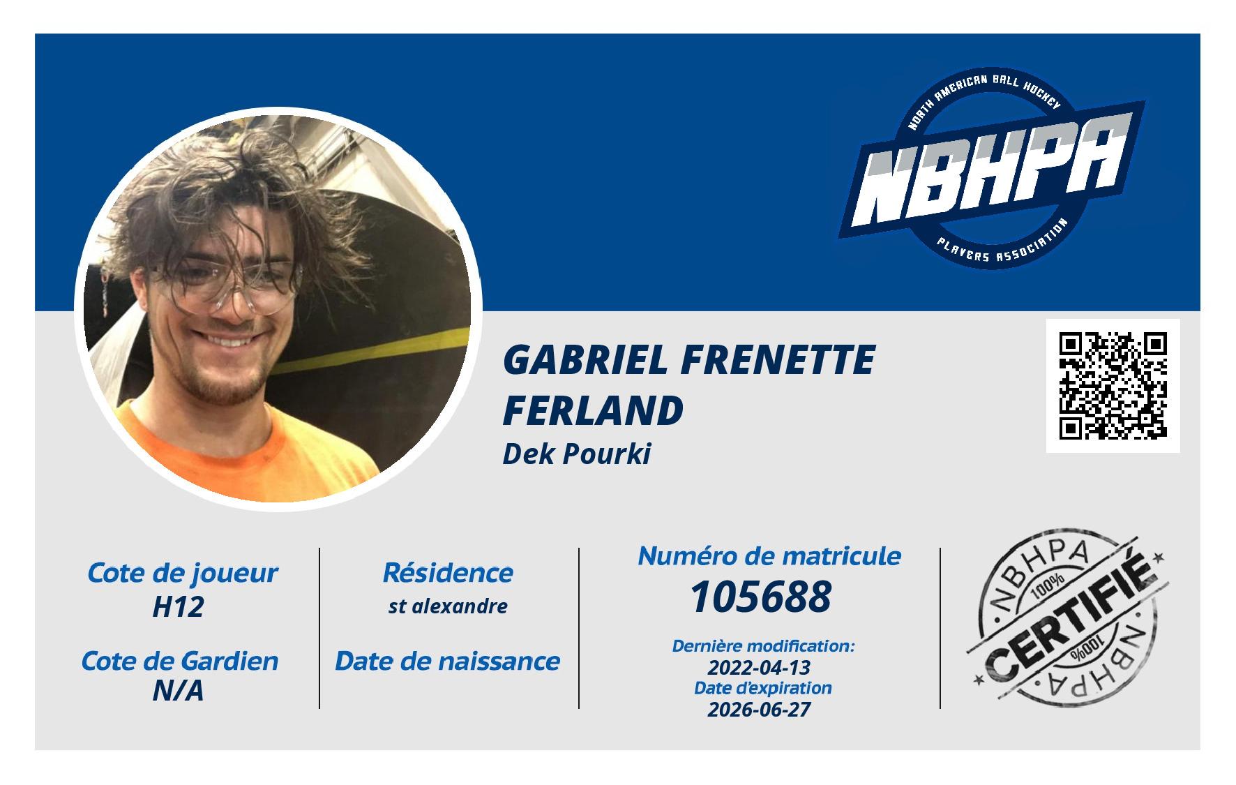 Gabriel Frenette Ferland