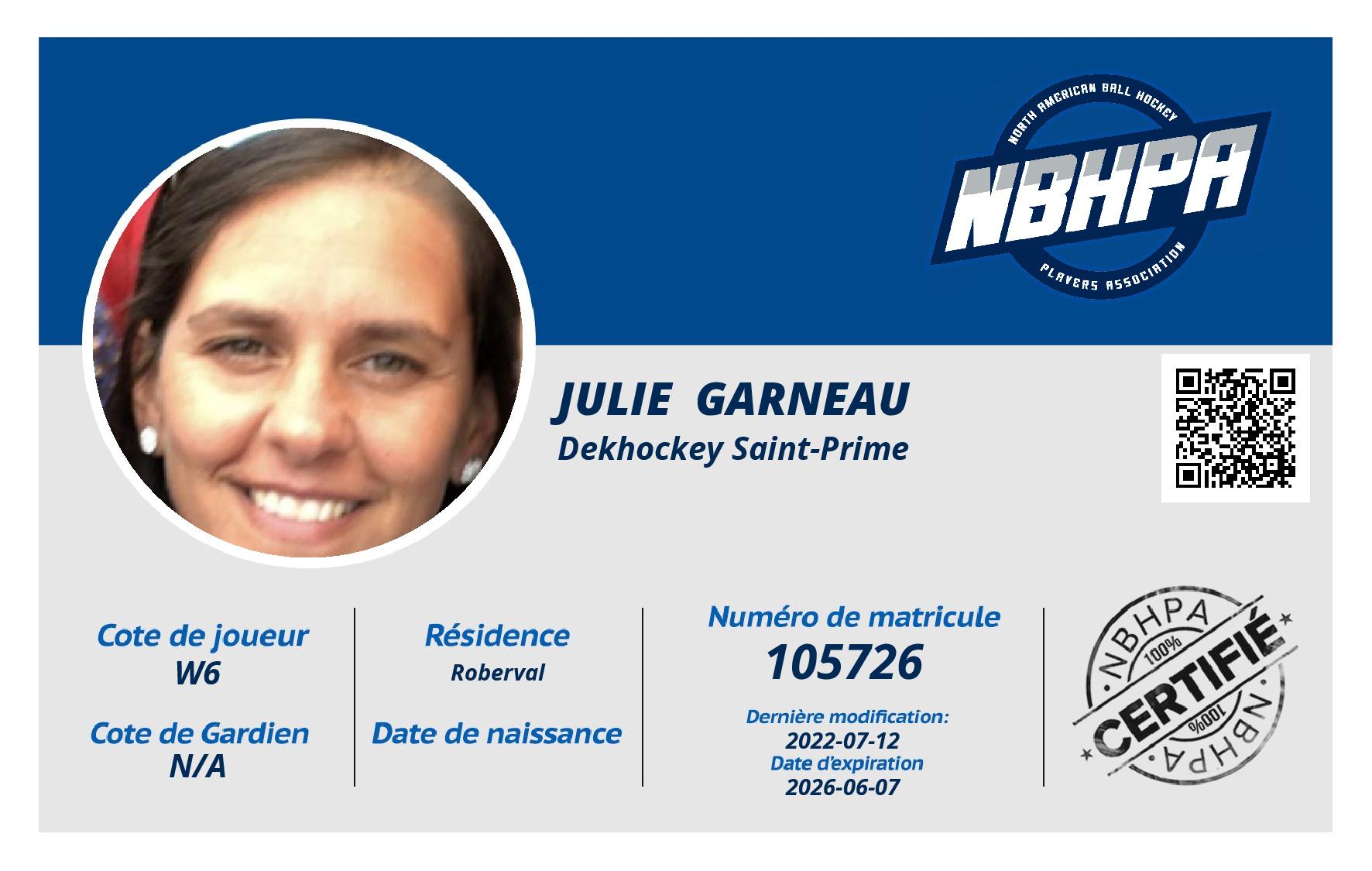 Julie  Garneau