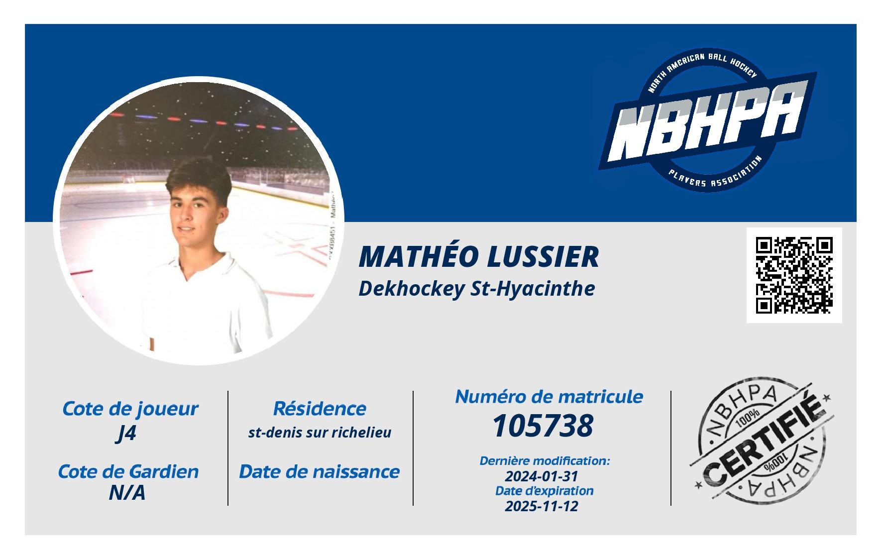 Mathéo Lussier