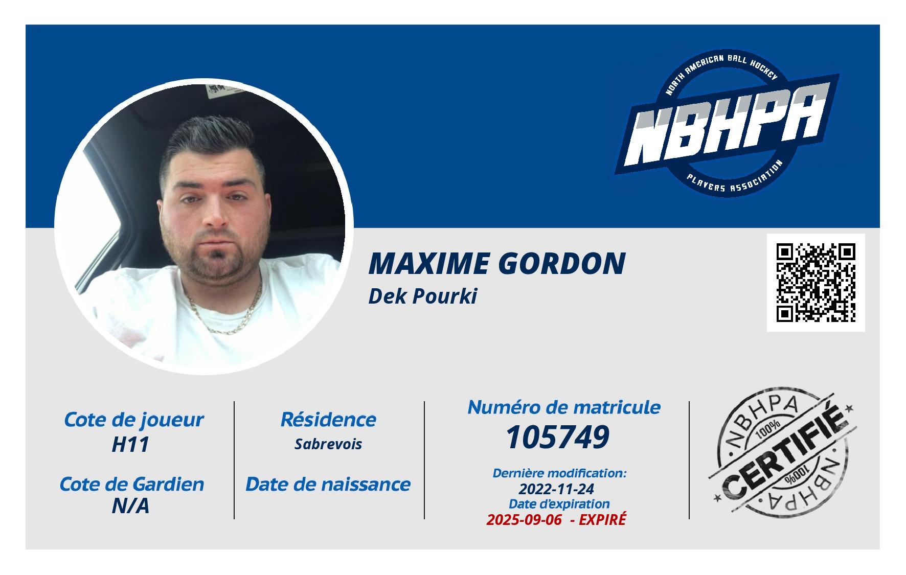 Maxime Gordon