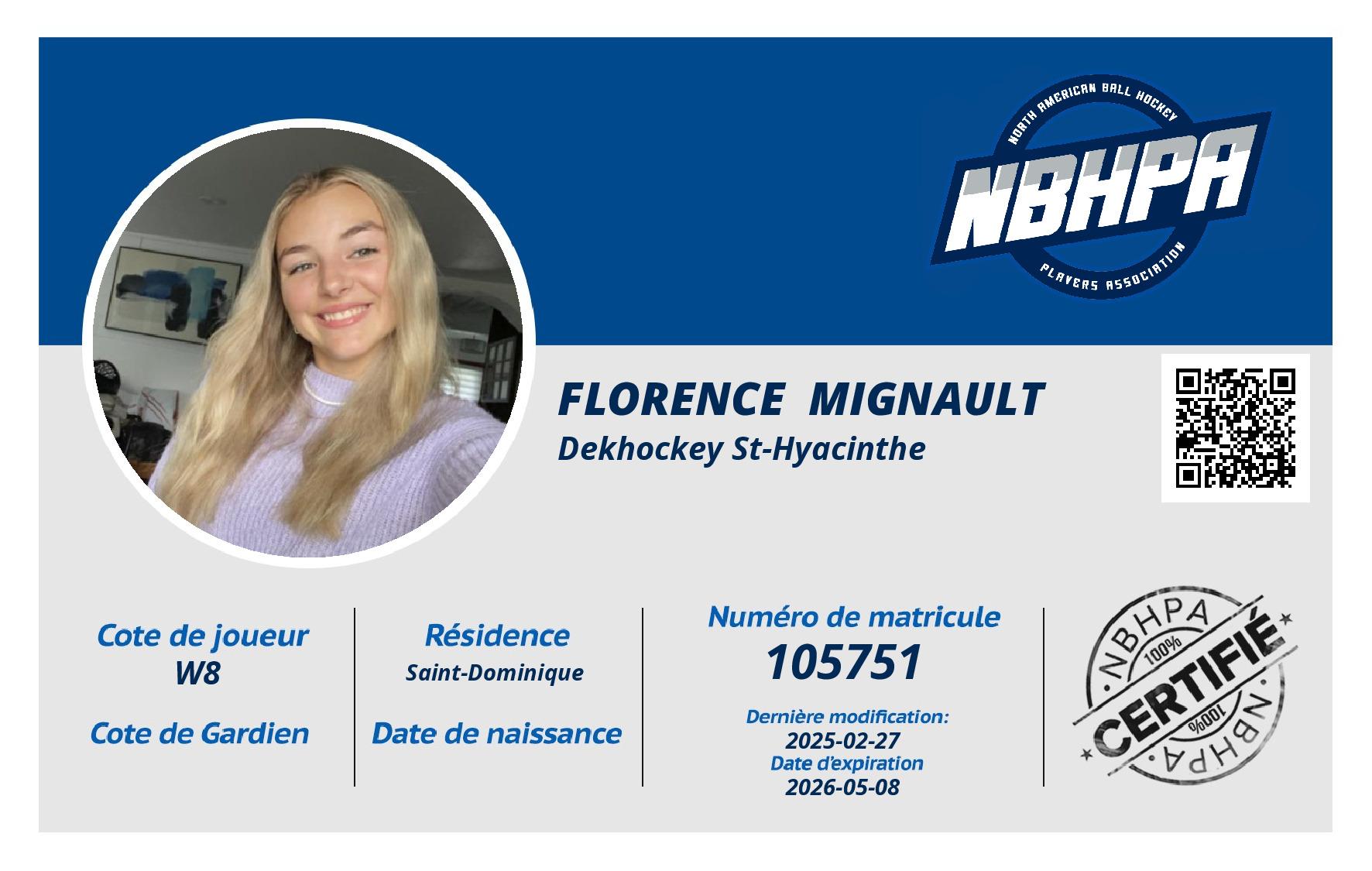 Florence  Mignault 