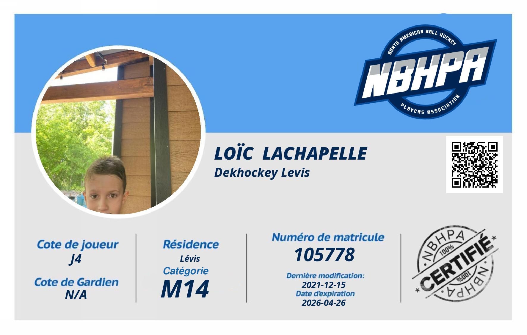 Loïc  Lachapelle