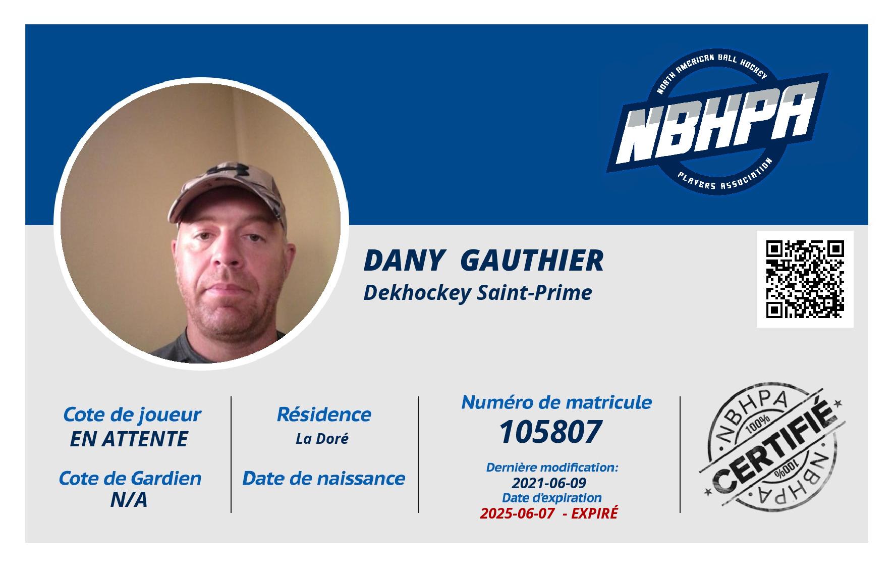 Dany  Gauthier 