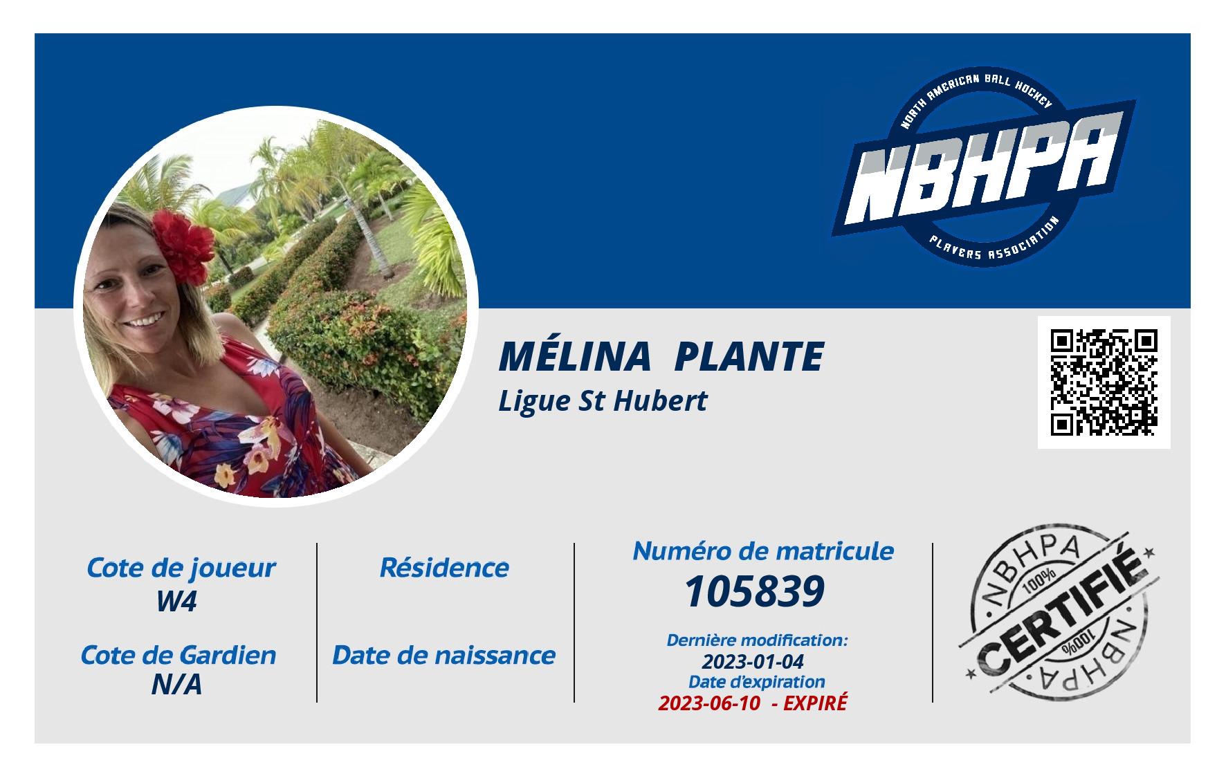 Mélina  Plante 