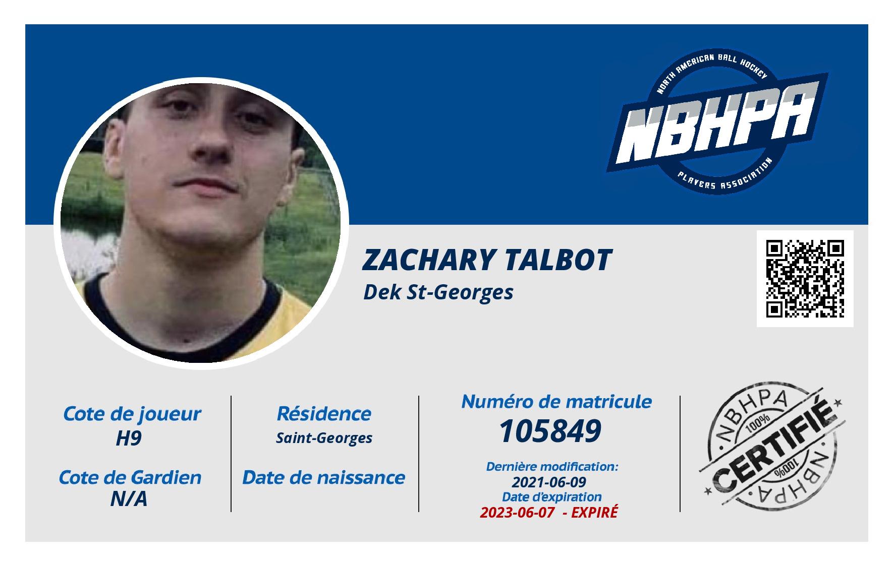 Zachary Talbot