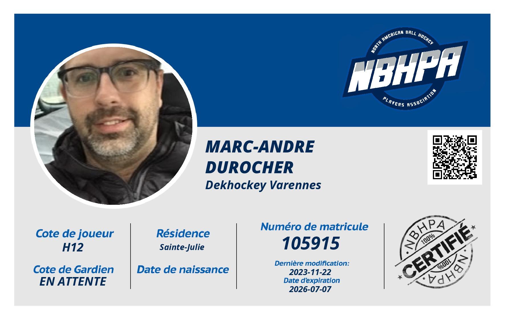 Marc-andre Durocher