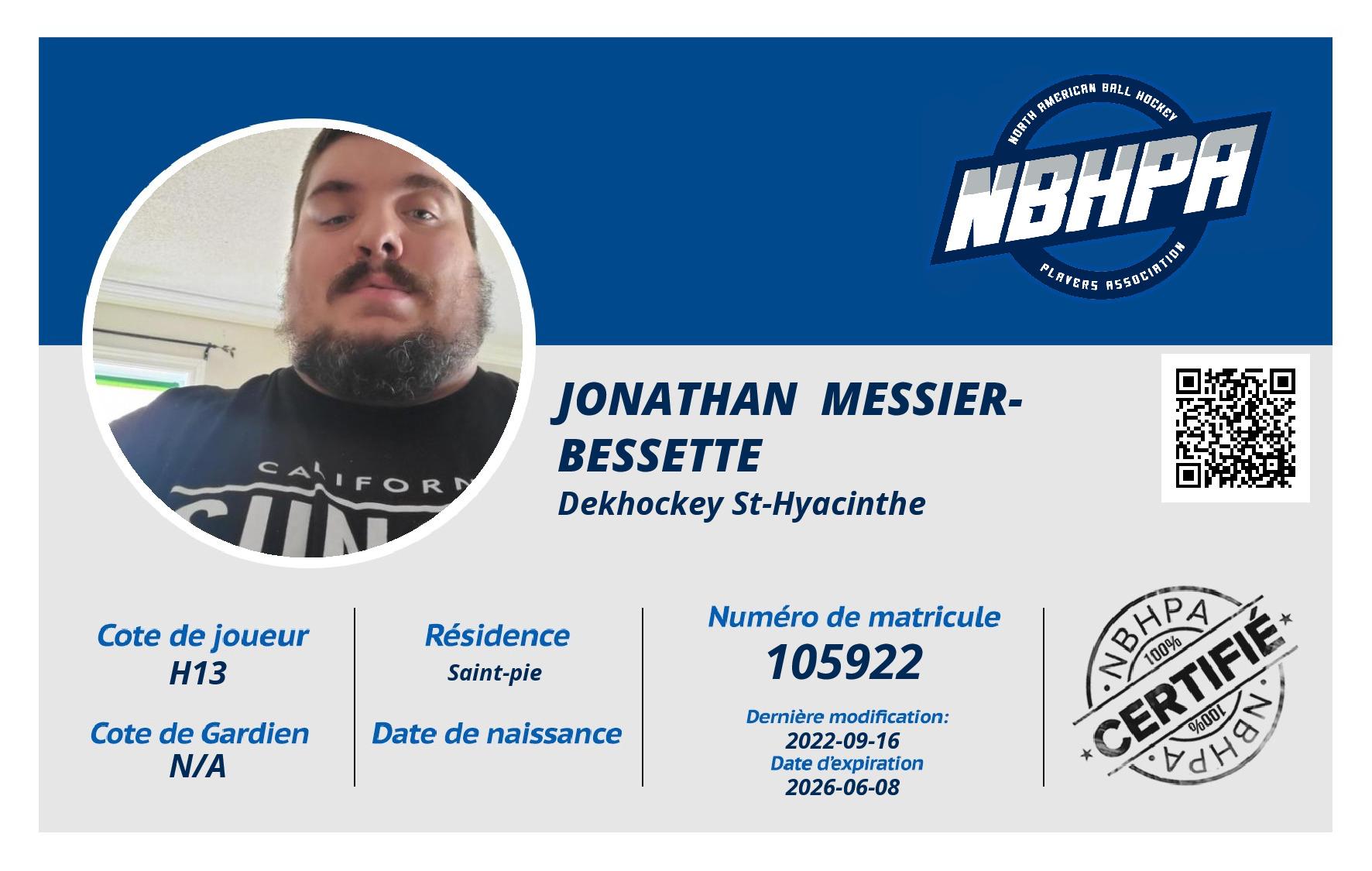 Jonathan  Messier-Bessette 