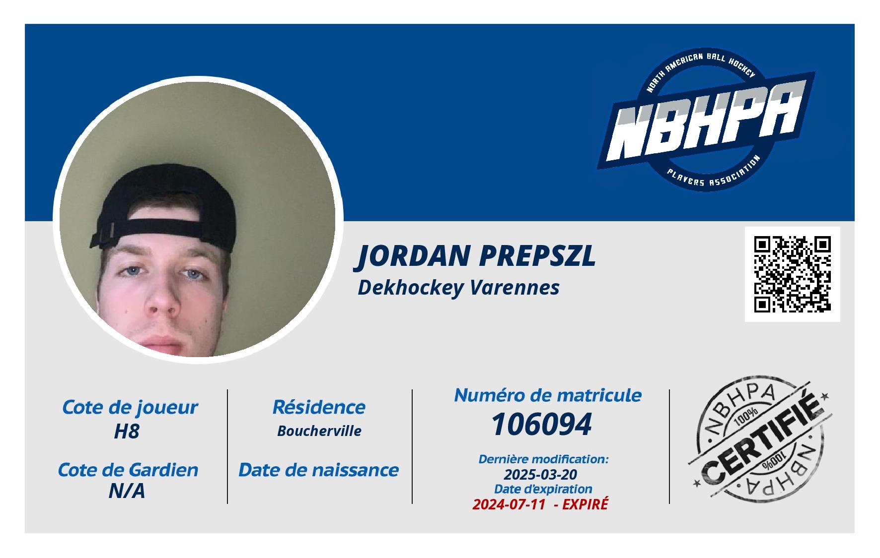 Jordan Prepszl