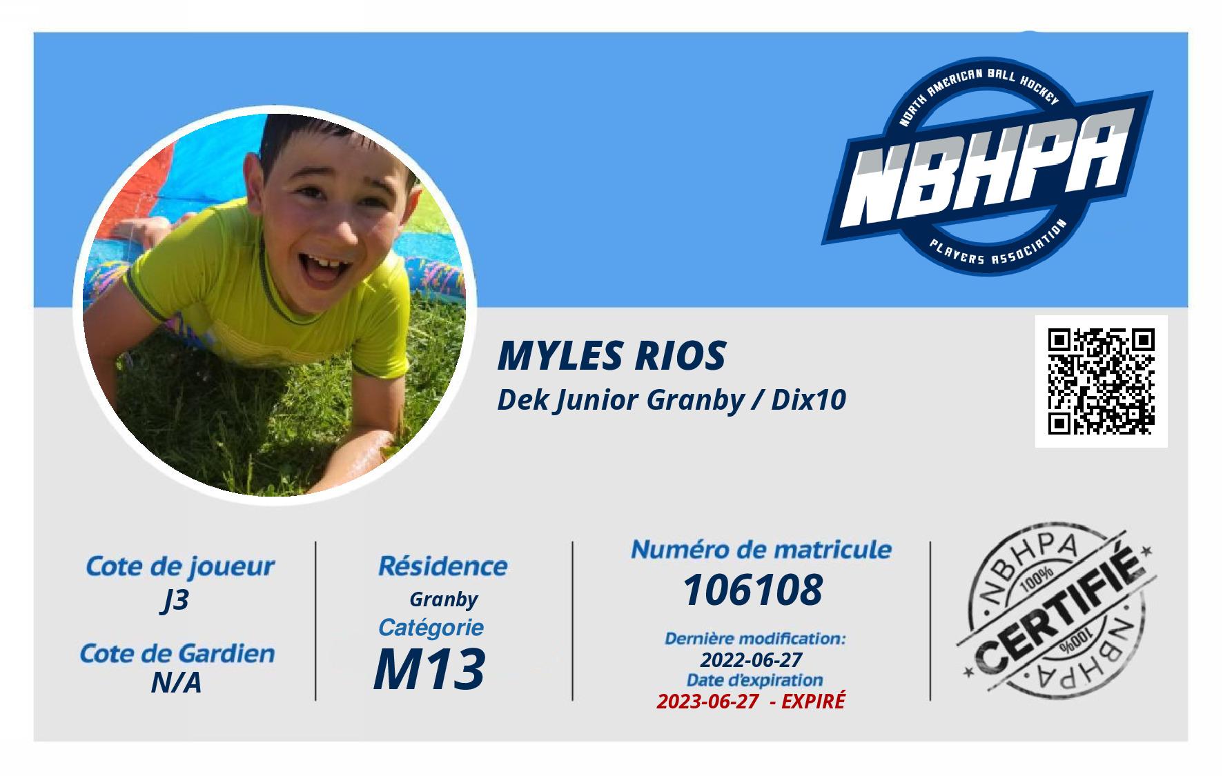 Myles Rios