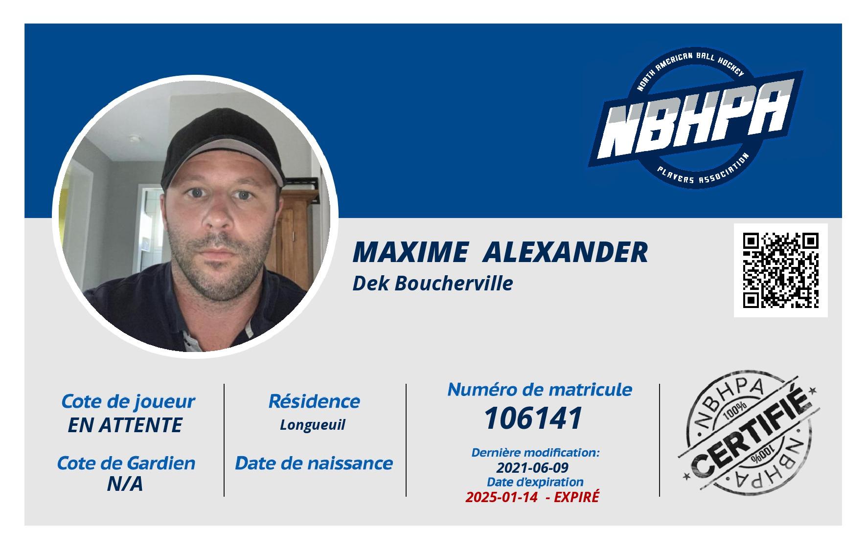 Maxime  Alexander