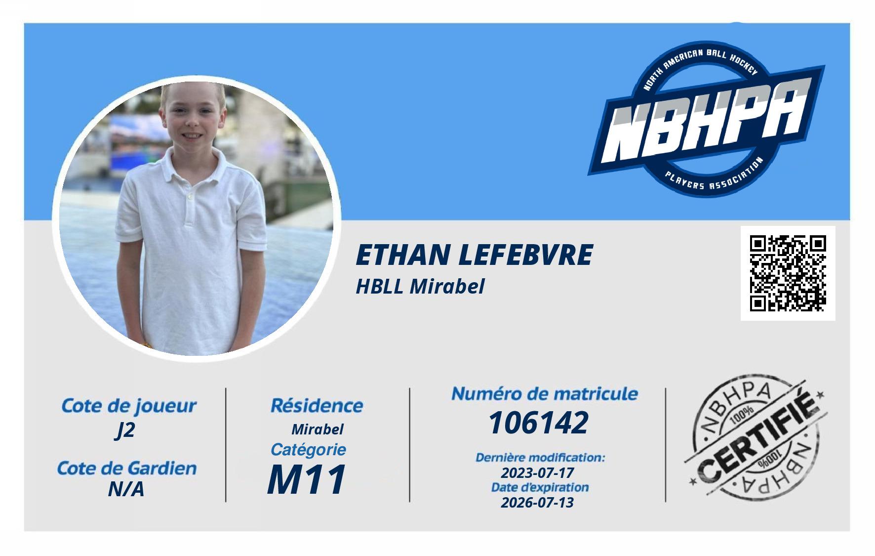 Ethan Lefebvre