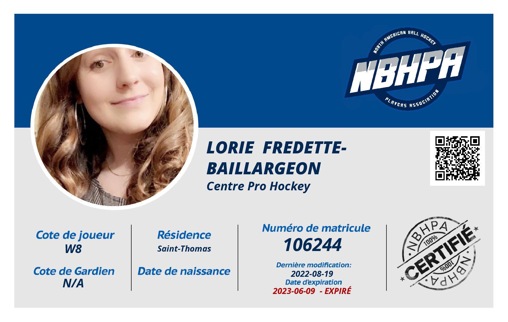 Lorie  Fredette-Baillargeon