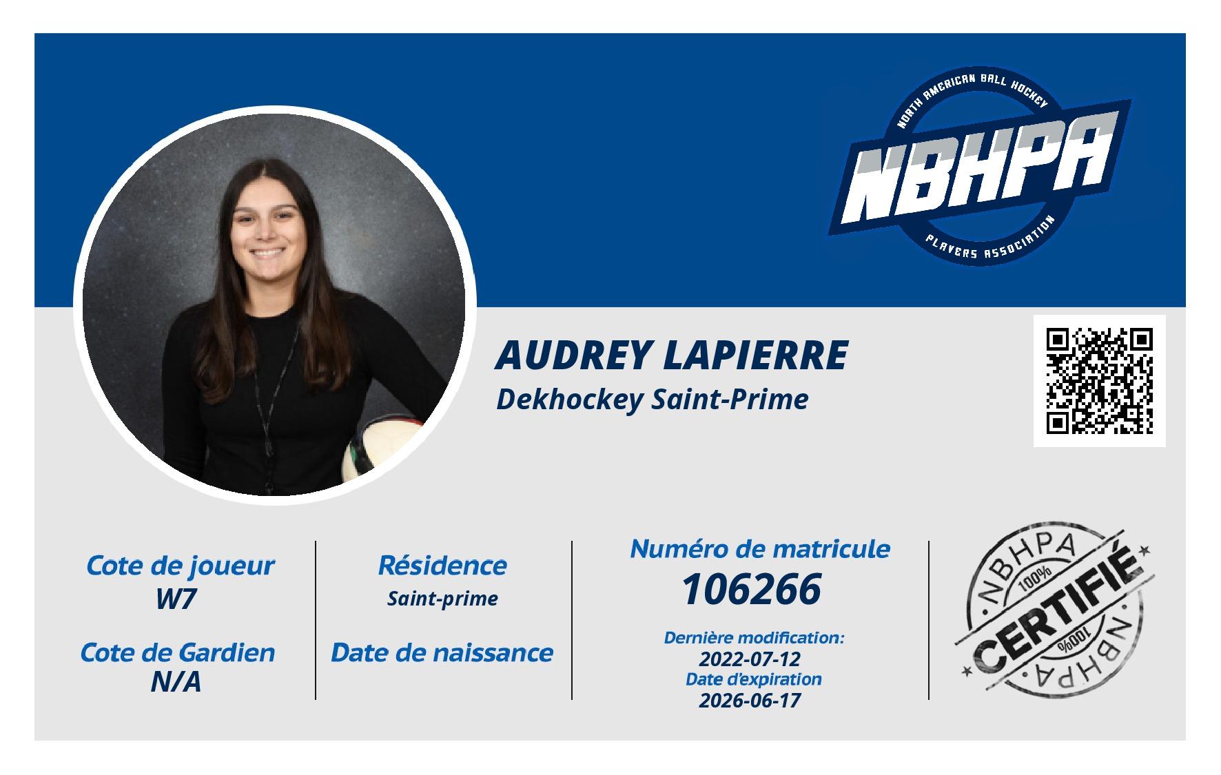 Audrey Lapierre