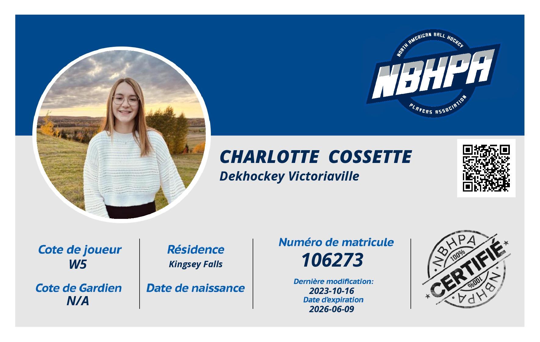 Charlotte  Cossette