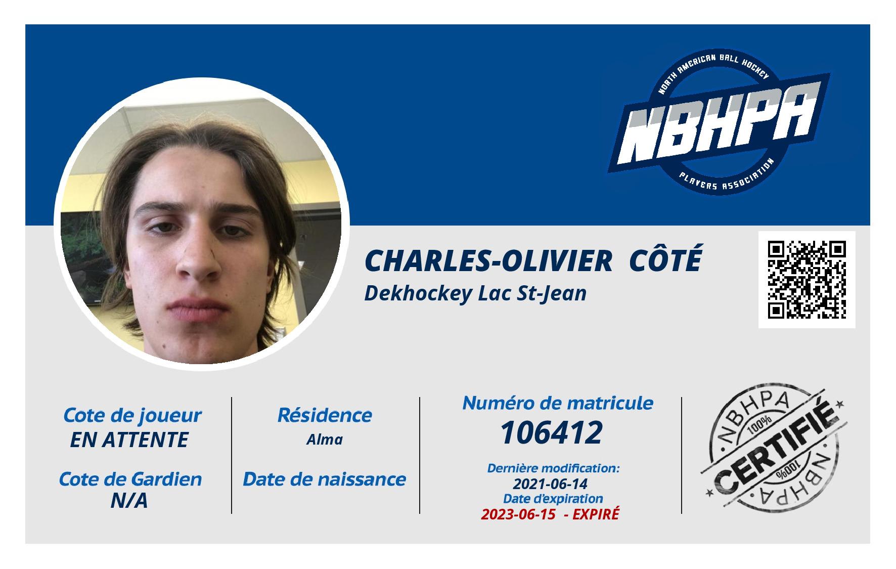 Charles-Olivier  Côté