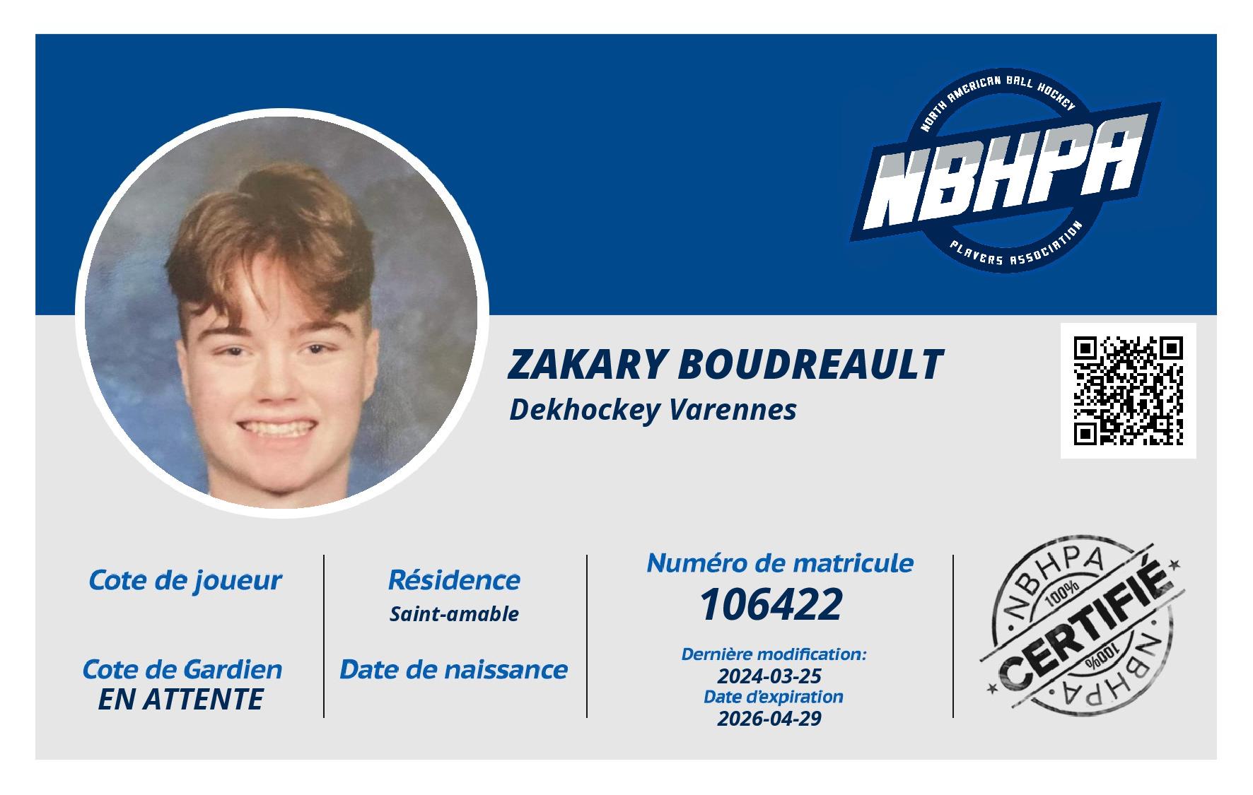 Zakary Boudreault